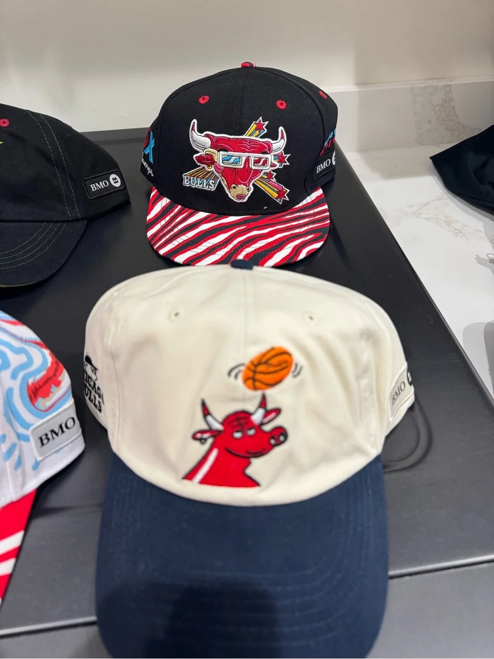 Chicago Bulls Graphic Baseball Caps - Multi Color Set